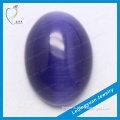 Good quality charming cabochon purple oval synthetic gem cat eye